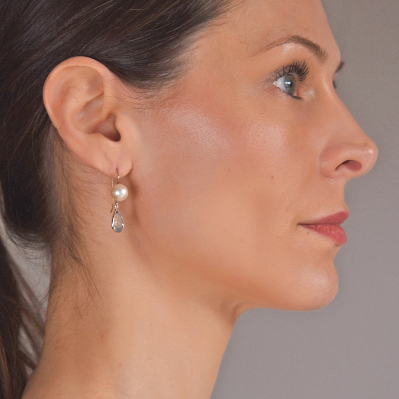 White Pearl Royalty Stud Earrings – Kylee